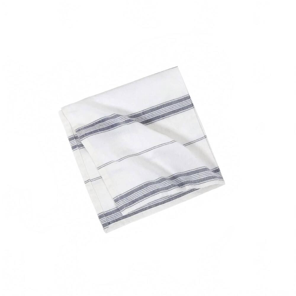 NEW POM POM AT HOME french stripe cotton napkin set in navy